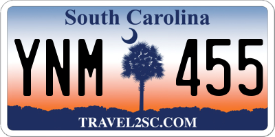 SC license plate YNM455