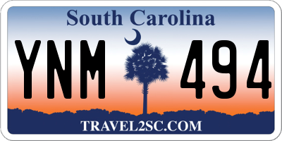 SC license plate YNM494