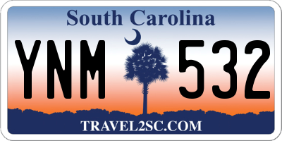SC license plate YNM532