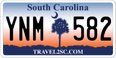 SC license plate YNM582