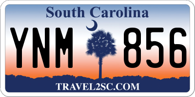 SC license plate YNM856