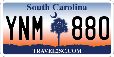 SC license plate YNM880