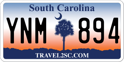SC license plate YNM894