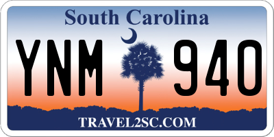SC license plate YNM940