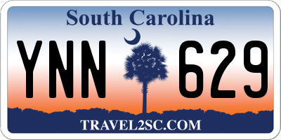 SC license plate YNN629