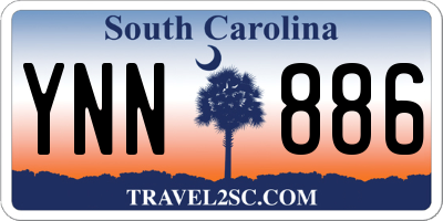 SC license plate YNN886