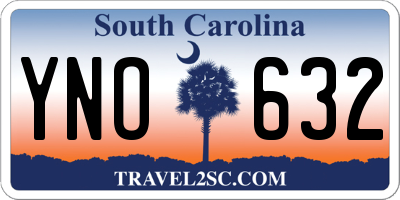 SC license plate YNO632