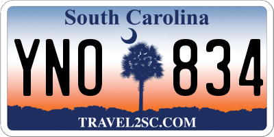 SC license plate YNO834