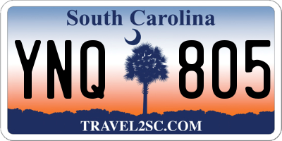 SC license plate YNQ805