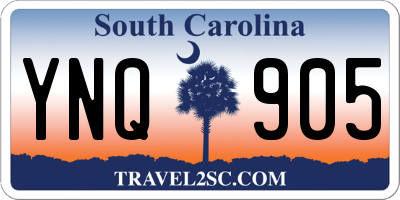 SC license plate YNQ905