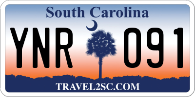 SC license plate YNR091
