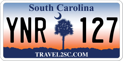 SC license plate YNR127