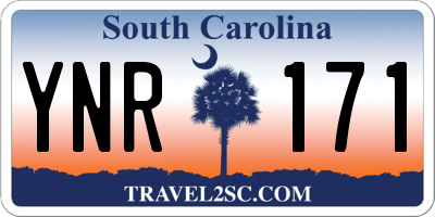 SC license plate YNR171