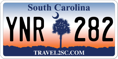 SC license plate YNR282