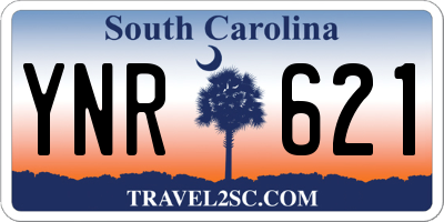 SC license plate YNR621