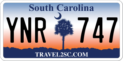 SC license plate YNR747