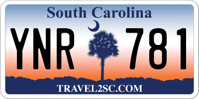 SC license plate YNR781