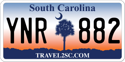 SC license plate YNR882
