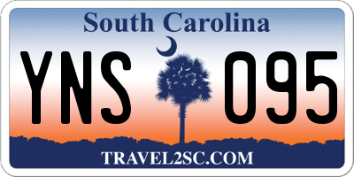 SC license plate YNS095