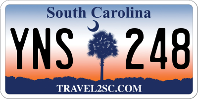 SC license plate YNS248