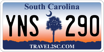 SC license plate YNS290
