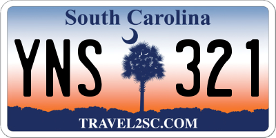 SC license plate YNS321