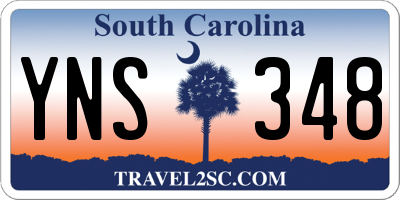 SC license plate YNS348