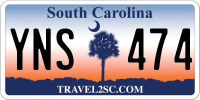 SC license plate YNS474