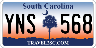 SC license plate YNS568