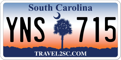 SC license plate YNS715