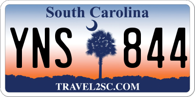 SC license plate YNS844