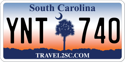 SC license plate YNT740