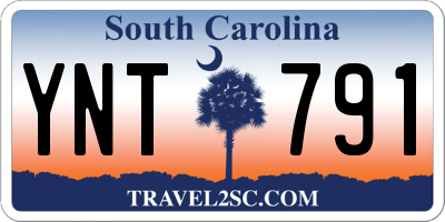 SC license plate YNT791