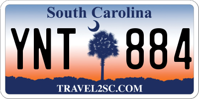 SC license plate YNT884