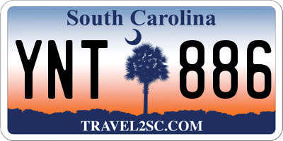 SC license plate YNT886