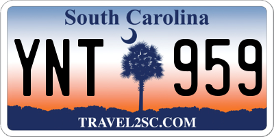 SC license plate YNT959