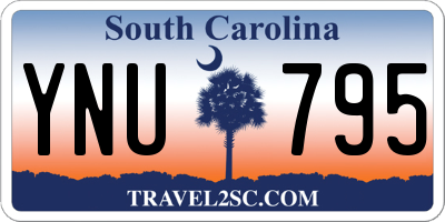 SC license plate YNU795