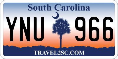 SC license plate YNU966