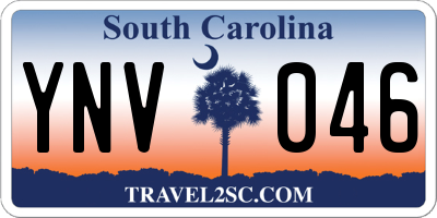 SC license plate YNV046