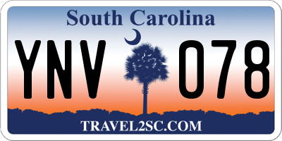 SC license plate YNV078