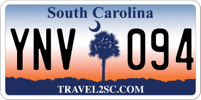 SC license plate YNV094