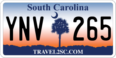 SC license plate YNV265
