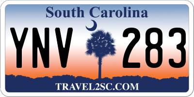 SC license plate YNV283