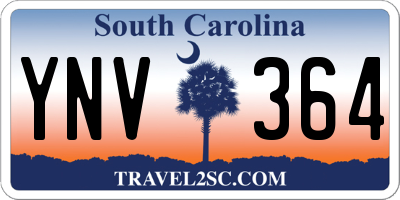 SC license plate YNV364