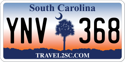 SC license plate YNV368