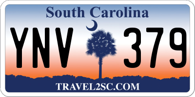 SC license plate YNV379