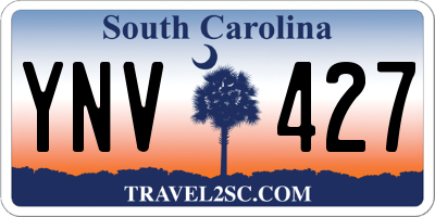 SC license plate YNV427