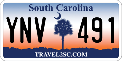 SC license plate YNV491