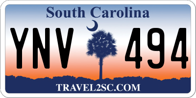 SC license plate YNV494