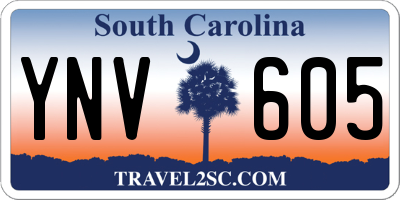 SC license plate YNV605
